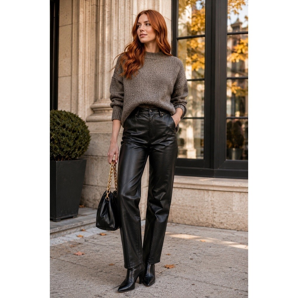 Wilfred the Melina Pant Vegan Leather‎ Straight Leg Women's 6